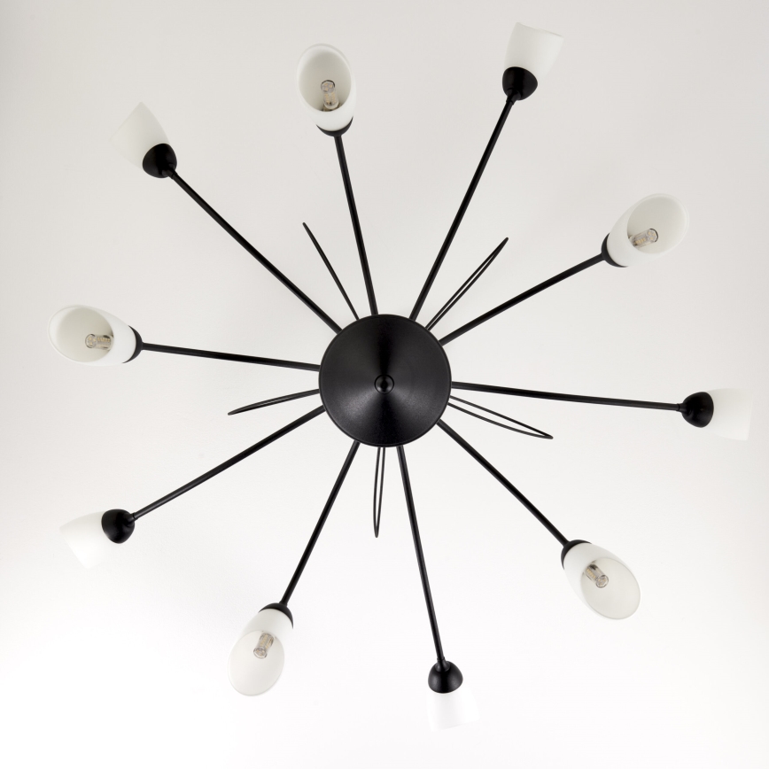 Jupiter 2056 - GLORIOSA Rod-Mounted Chandelier 10xG9/14W/230V Black