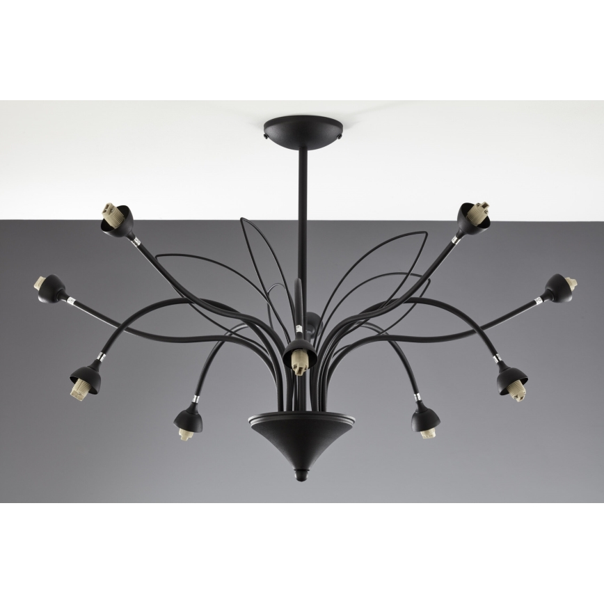 Jupiter 2056 - GLORIOSA Rod-Mounted Chandelier 10xG9/14W/230V Black