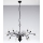 Jupiter 2057 - GLORIOSA Chain-Hung Chandelier 15xG9/14W/230V, Black