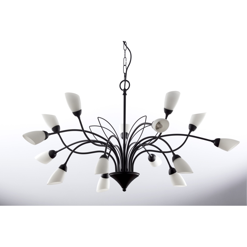 Jupiter 2057 - GLORIOSA Chain-Hung Chandelier 15xG9/14W/230V, Black