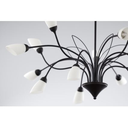 Jupiter 2057 - GLORIOSA Chain-Hung Chandelier 15xG9/14W/230V, Black