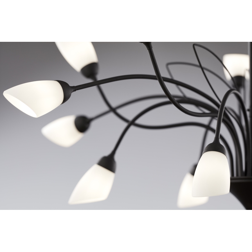 Jupiter 2057 - GLORIOSA Chain-Hung Chandelier 15xG9/14W/230V, Black