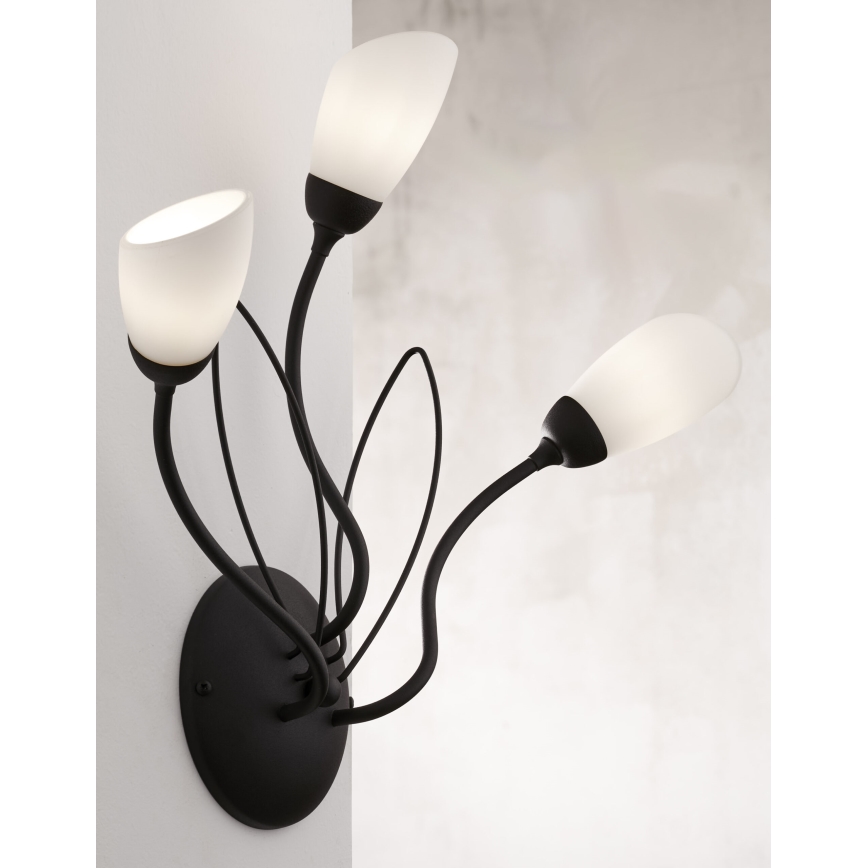 Jupiter 2059 - GLORIOSA Wall Light 3xG9/14W/230V Black