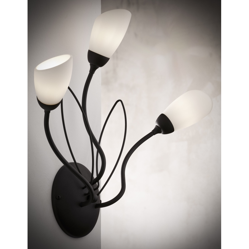 Jupiter 2059 - GLORIOSA Wall Light 3xG9/14W/230V Black