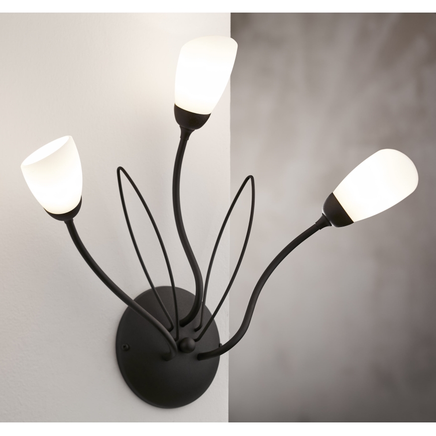 Jupiter 2059 - GLORIOSA Wall Light 3xG9/14W/230V Black