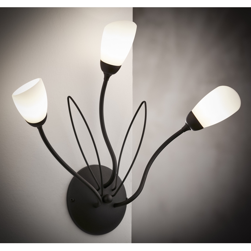 Jupiter 2059 - GLORIOSA Wall Light 3xG9/14W/230V Black