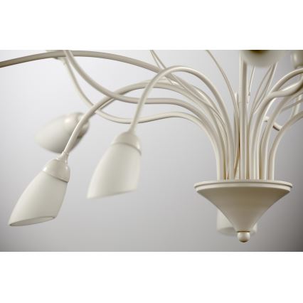 Jupiter 2061 - GLORIOSA Rod Chandelier 10xG9/14W/230V Cream