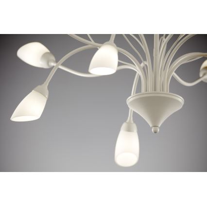 Jupiter 2061 - GLORIOSA Rod Chandelier 10xG9/14W/230V Cream