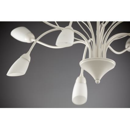 Jupiter 2061 - GLORIOSA Rod Chandelier 10xG9/14W/230V Cream