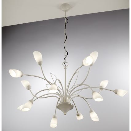 Jupiter 2062 - GLORIOSA Chain Chandelier 15xG9/14W/230V Cream