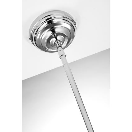 Jupiter 2071 - PLATINO Rod Pendant 1xE27/15W/230V Green/Polished Chrome