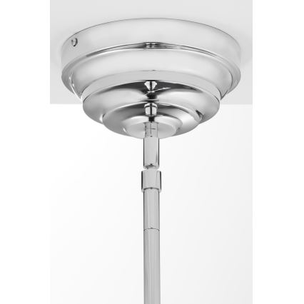 Jupiter 2072 - Rod pendant PLATINO 3xE27/15W/230V green/polished chrome