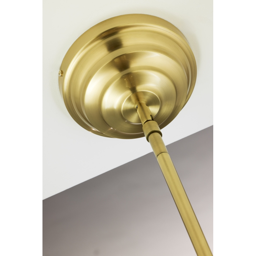 Jupiter 2074 - PLATINO rod pendant light 3xE27/15W/230V green/gold