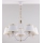 Jupiter 2084 - SAMBA chain-hung chandelier 5xE27/15W/230V white/gold