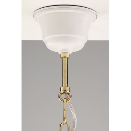 Jupiter 2084 - SAMBA chain-hung chandelier 5xE27/15W/230V white/gold