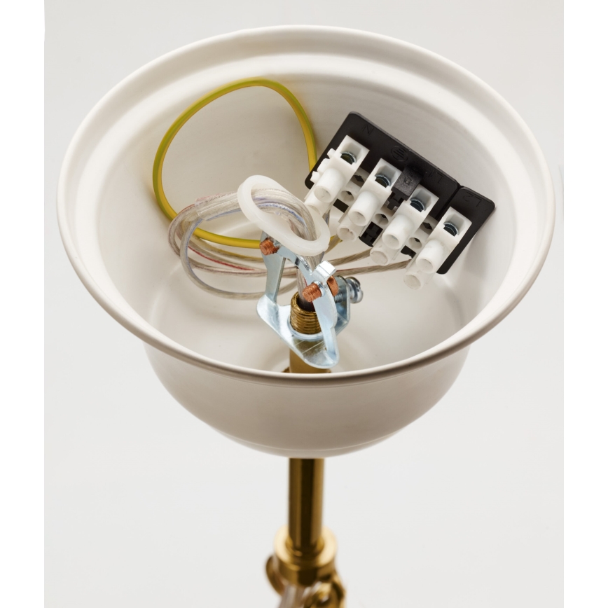 Jupiter 2084 - SAMBA chain-hung chandelier 5xE27/15W/230V white/gold