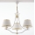 Jupiter 2085 - SAMBA Chain-Hung Chandelier 3xE27/15W/230V White/Gold