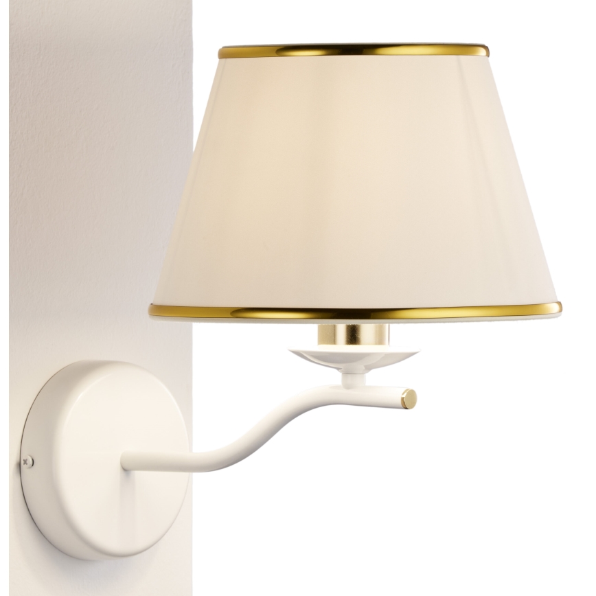 Jupiter 2086 - SAMBA Wall Light 1xE27/15W/230V White/Gold