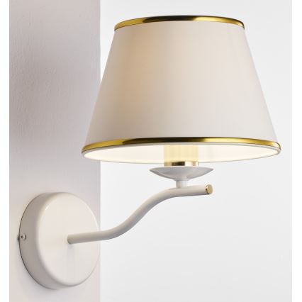 Jupiter 2086 - SAMBA Wall Light 1xE27/15W/230V White/Gold