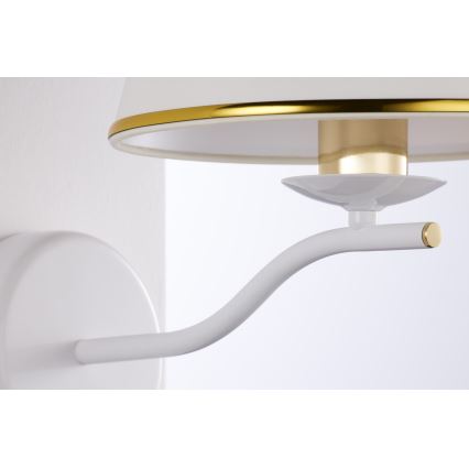 Jupiter 2086 - SAMBA Wall Light 1xE27/15W/230V White/Gold