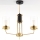Jupiter 2087 - RAMIREZ Rod Pendant 3xE27/15W/230V Gold/Black