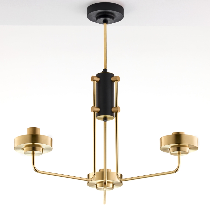 Jupiter 2087 - RAMIREZ Rod Pendant 3xE27/15W/230V Gold/Black