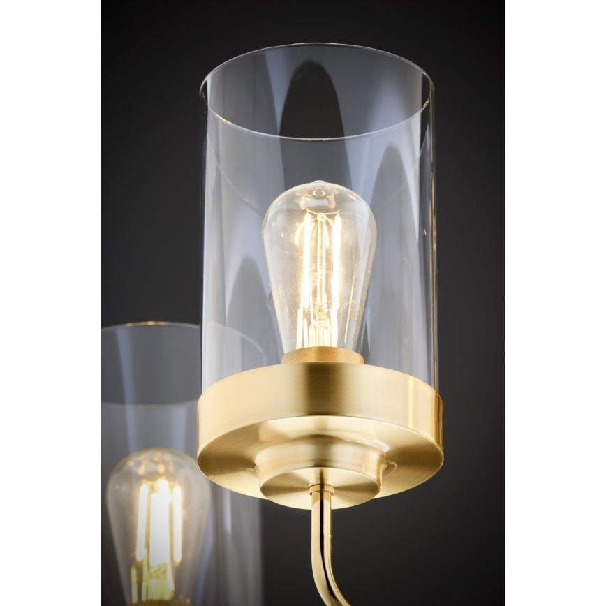 Jupiter 2088 - RAMIREZ rod-mounted chandelier 5xE27/15W/230V gold/black