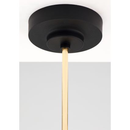 Jupiter 2088 - RAMIREZ rod-mounted chandelier 5xE27/15W/230V gold/black