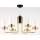 Jupiter 2089 - RAMIREZ Rod-Mounted Chandelier 6xE27/15W/230V Gold/Black