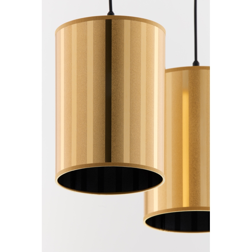 Jupiter 2091 - CORTINA Cable Pendant Light 2xE27/15W/230V, Gold/Black