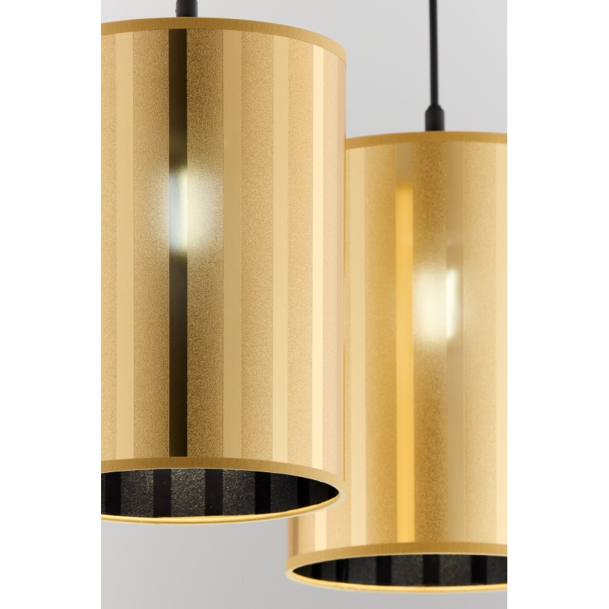 Jupiter 2091 - CORTINA Cable Pendant Light 2xE27/15W/230V, Gold/Black