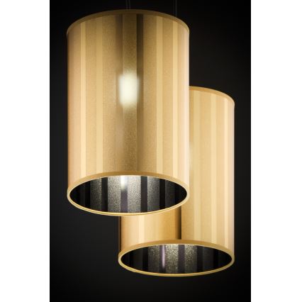Jupiter 2091 - CORTINA Cable Pendant Light 2xE27/15W/230V, Gold/Black