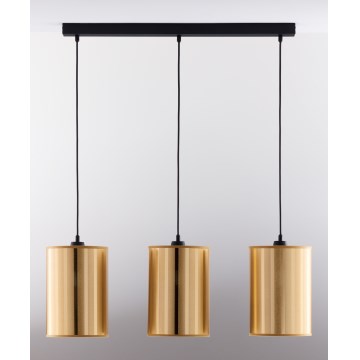 Jupiter 2092 - CORTINA Cable Pendant Light 3xE27/15W/230V, Gold/Black