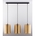 Jupiter 2092 - CORTINA Cable Pendant Light 3xE27/15W/230V, Gold/Black