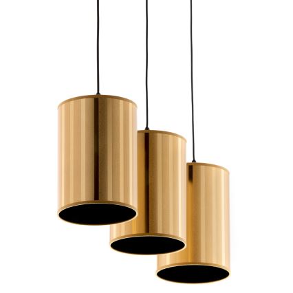 Jupiter 2092 - CORTINA Cable Pendant Light 3xE27/15W/230V, Gold/Black