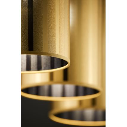 Jupiter 2092 - CORTINA Cable Pendant Light 3xE27/15W/230V, Gold/Black