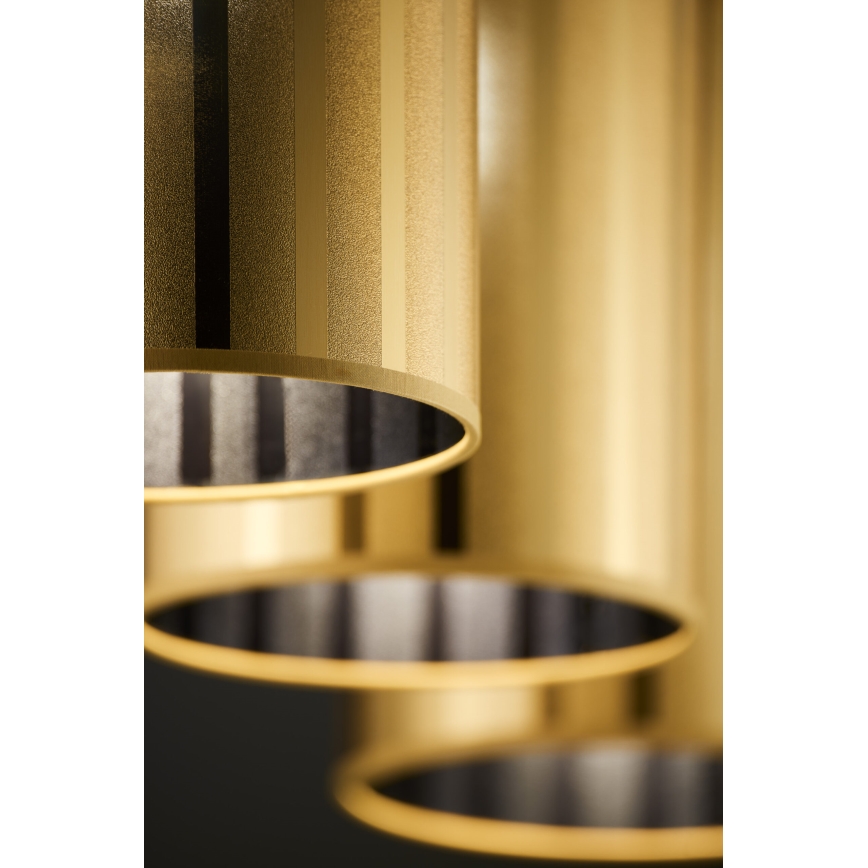 Jupiter 2092 - CORTINA Cable Pendant Light 3xE27/15W/230V, Gold/Black