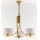 Jupiter 2096 - ARTHUR chain-hung chandelier 3xE27/15W/230V white/gold/marble decor