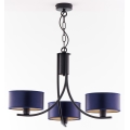 Jupiter 2099 - ARTHUR Chain-Hung Chandelier 3xE27/15W/230V Blue/Black