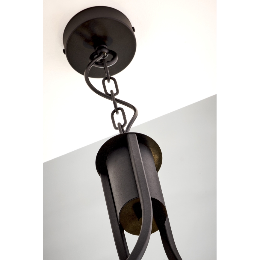 Jupiter 2099 - ARTHUR Chain-Hung Chandelier 3xE27/15W/230V Blue/Black