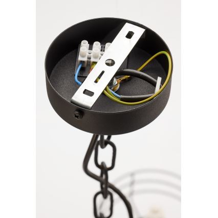 Jupiter 2101 - ARTHUR Chain-Hung Chandelier 5xE27/15W/230V Blue/Black