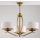 Jupiter 2109 - Rod-mounted chandelier KASZMIR 3xE27/15W/230V white/gold/marble effect