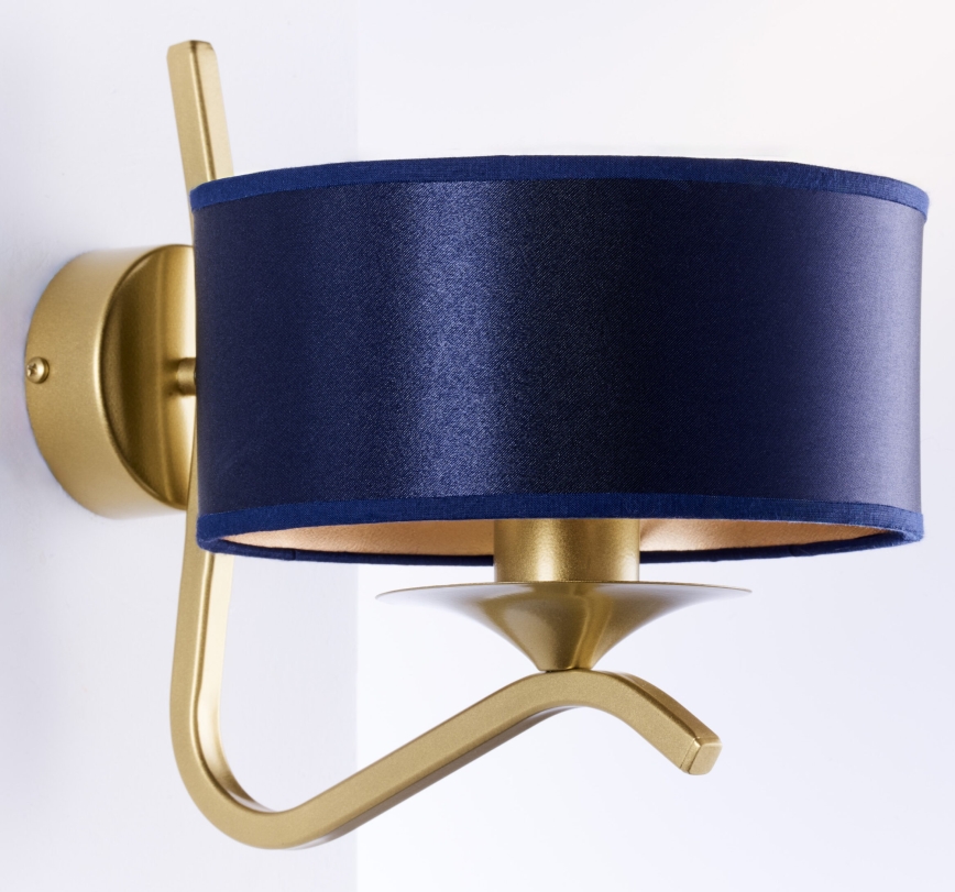 Jupiter 2115 - KASZMIR Wall Lamp 1xE27/15W/230V Blue/Gold