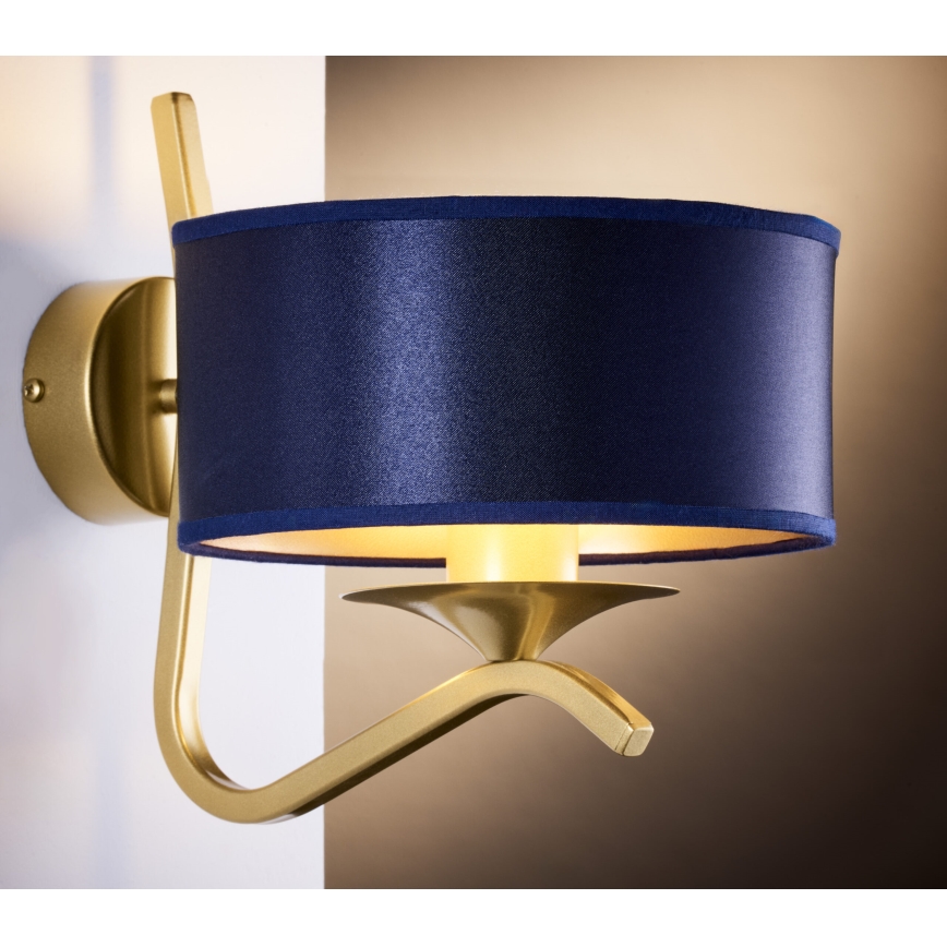 Jupiter 2115 - KASZMIR Wall Lamp 1xE27/15W/230V Blue/Gold