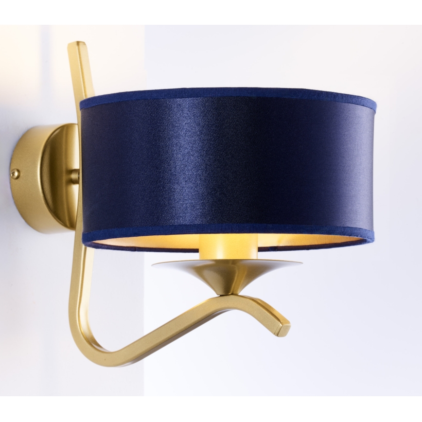 Jupiter 2115 - KASZMIR Wall Lamp 1xE27/15W/230V Blue/Gold