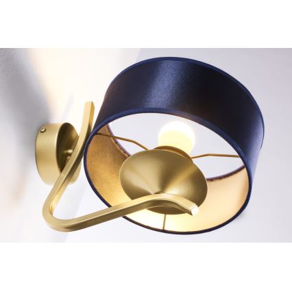 Jupiter 2115 - KASZMIR Wall Lamp 1xE27/15W/230V Blue/Gold