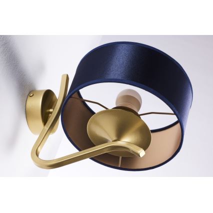 Jupiter 2115 - KASZMIR Wall Lamp 1xE27/15W/230V Blue/Gold