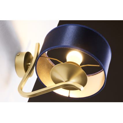 Jupiter 2115 - KASZMIR Wall Lamp 1xE27/15W/230V Blue/Gold