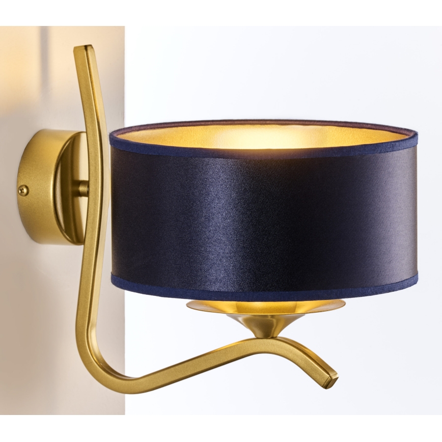 Jupiter 2115 - KASZMIR Wall Lamp 1xE27/15W/230V Blue/Gold