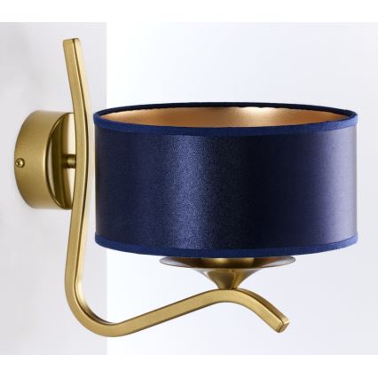 Jupiter 2115 - KASZMIR Wall Lamp 1xE27/15W/230V Blue/Gold